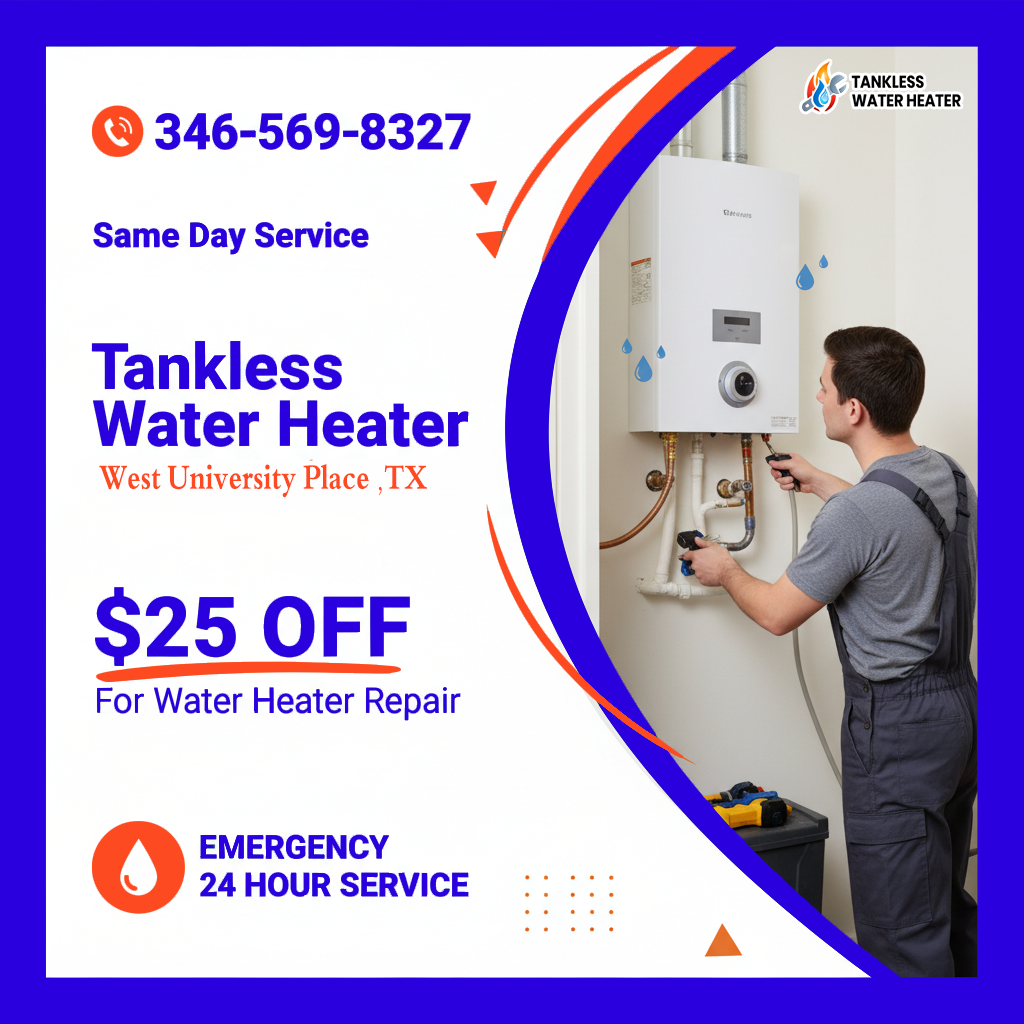 install heater west university place TX